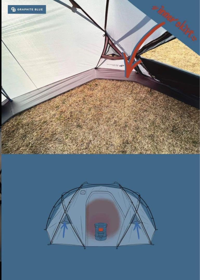 テント 未使用】 GraphiteBlue Thermo Shelter